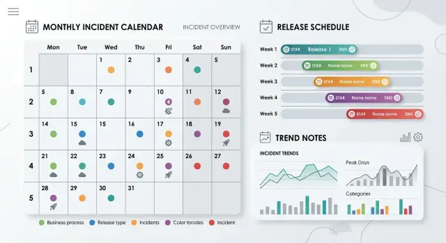 Incident calendar analysis for recurring release failures