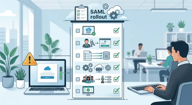 SAML rollout checklist for a safe enterprise cutover
