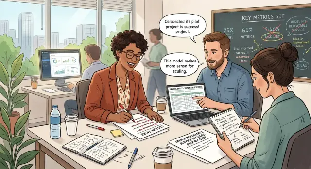 Repeatable offering after a pilot: what to fix first
