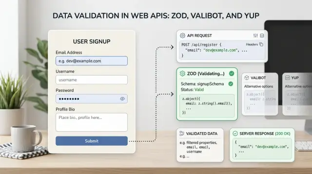 Zod vs Valibot vs Yup for forms and API edges in real apps