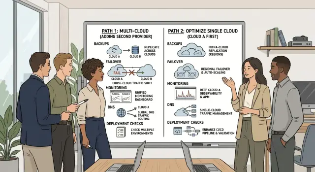 Second cloud provider vs better architecture: fix this first