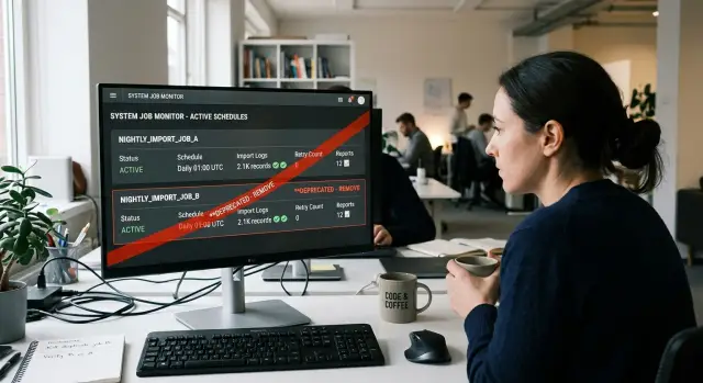 Duplicate background jobs: cut noise and stop double runs