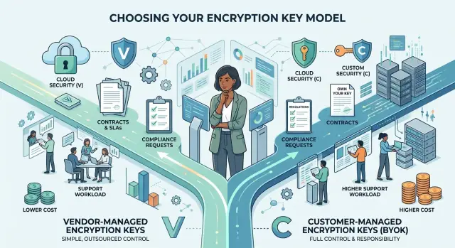 SaaS encryption key ownership: when vendor keys work