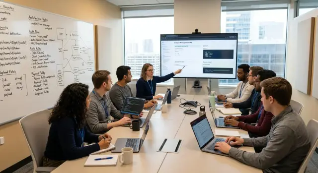 Internal API review before another team depends on it