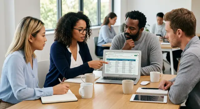Service catalog spreadsheet for teams before portal tools