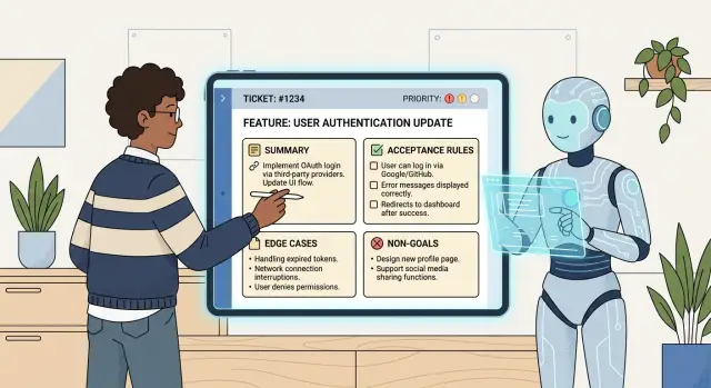Ticket specs for humans and AI that teams can actually use