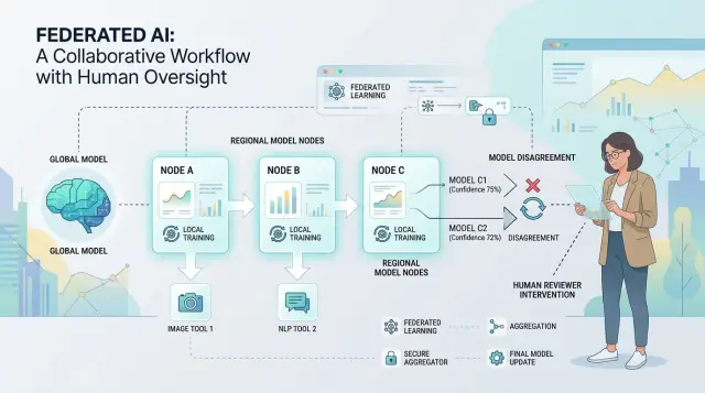 Human review in federated AI flows: where to step in