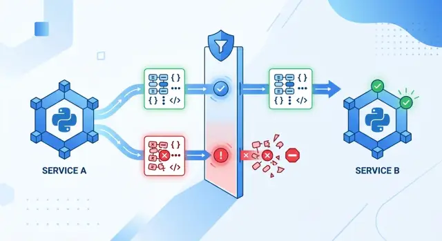 Pydantic models for API drift across Python services