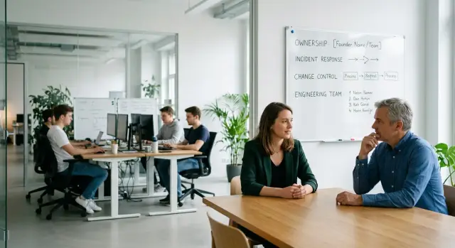 Small technical team: how to explain control to buyers