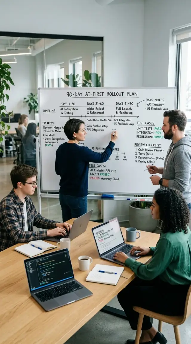 AI-first engineering team: a clear 90-day rollout plan