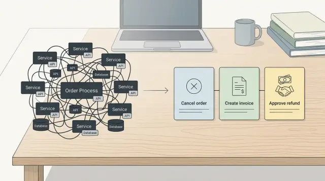 Use case handlers for smaller, clearer backend code