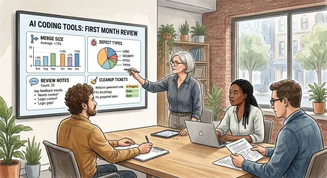 AI coding tools: how to review the first month of use