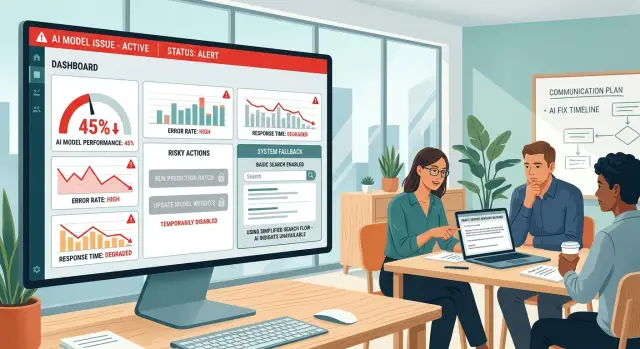 AI model fallback plans that protect customer trust