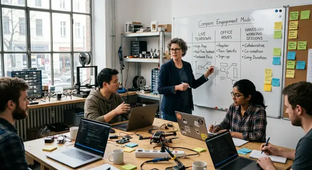 Startup technical workshops that drive follow-through