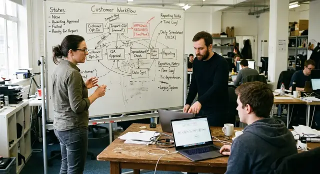 Implementation date estimate starts with one ugly workflow