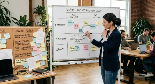 Product roadmap planning when support work eats capacity