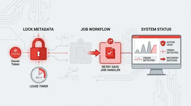 Redis locks after crashes: short leases and safe retries