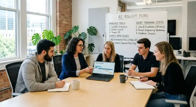 AI change management for small teams in simple steps