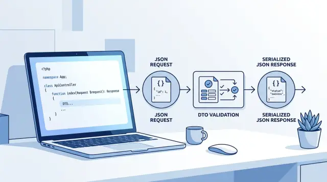 PHP API validation packages for thin controllers and DTOs