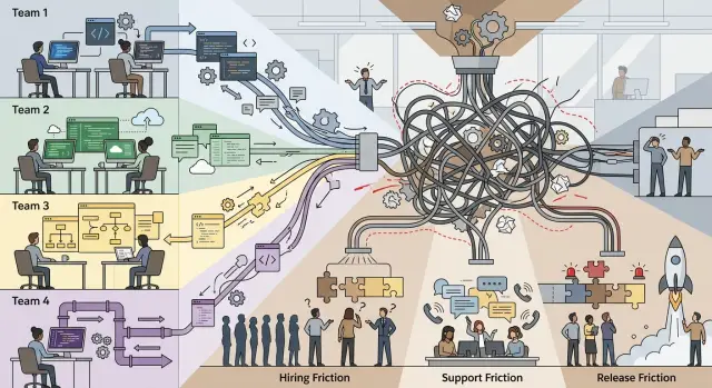 Multiple tech stacks: when team freedom slows the company