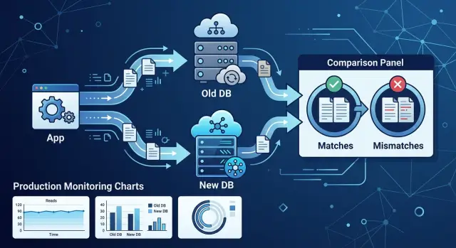 Read path first for database changes before switching writes
