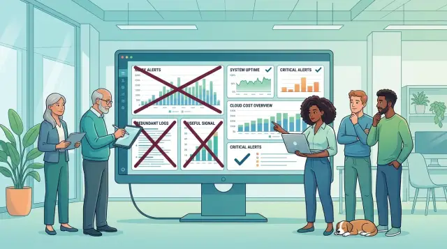 Observability reset for a small company that cuts waste