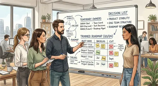 Replace a startup CTO without stalling product delivery