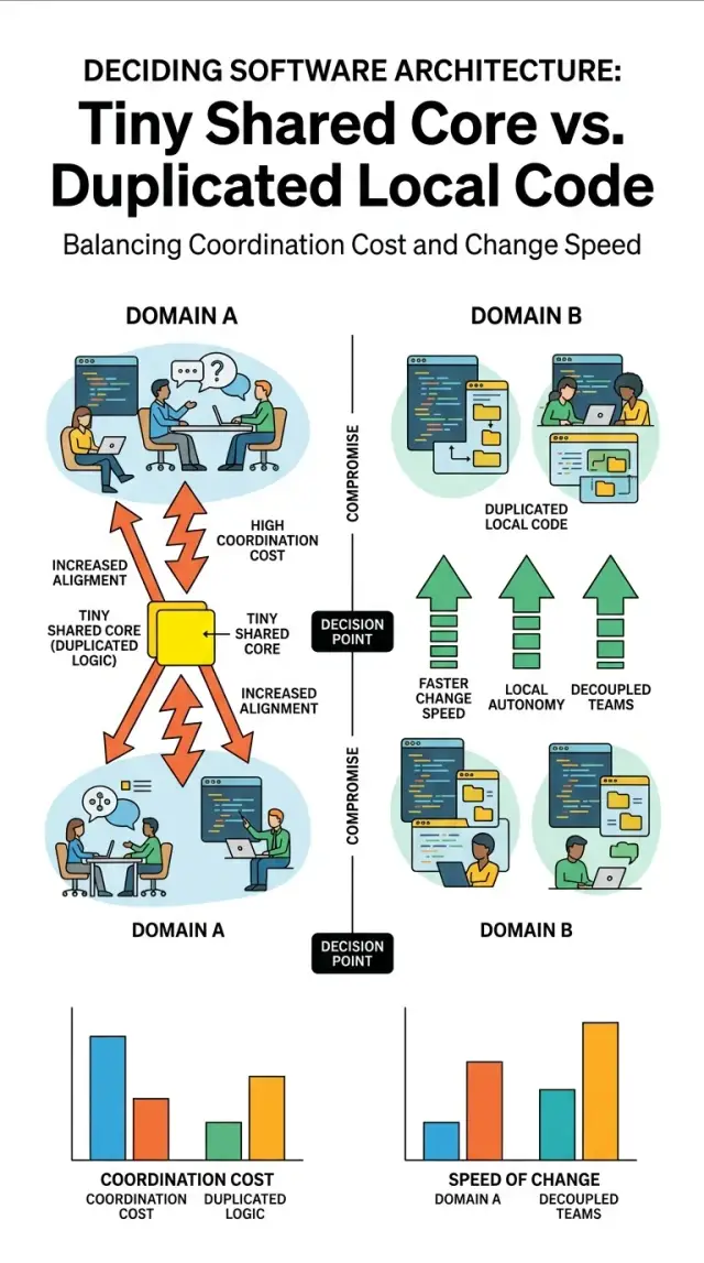 Shared kernel vs copy the code: choose the cheaper path