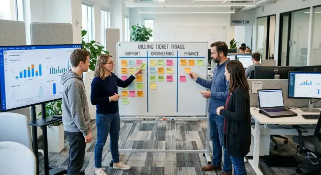 Billing support playbook for complex software products