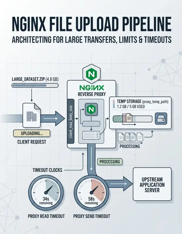 Nginx upload buffering: fix random failures on large imports