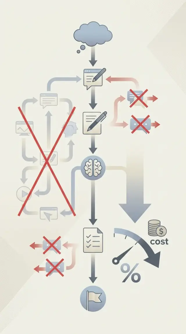 Shorter AI workflows: cut waste before buying more model power