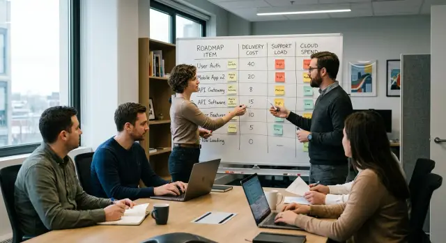 Small engineering team: run by margin, not headcount