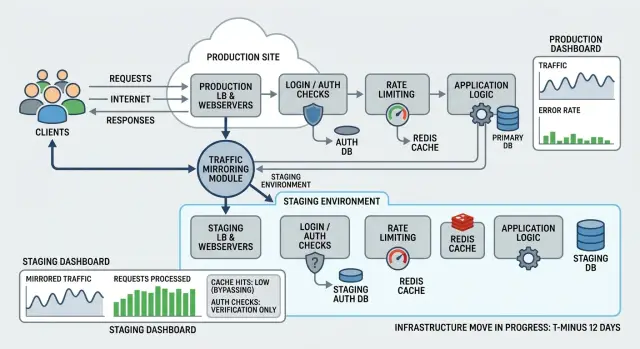 Traffic replay before an infrastructure move: what to test