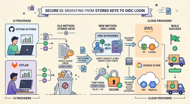 OIDC for CI/CD: replace long lived cloud keys in pipelines