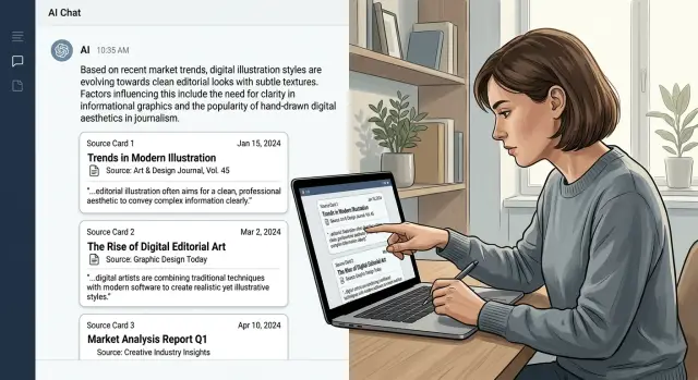 Source citations in AI answers that people can trust