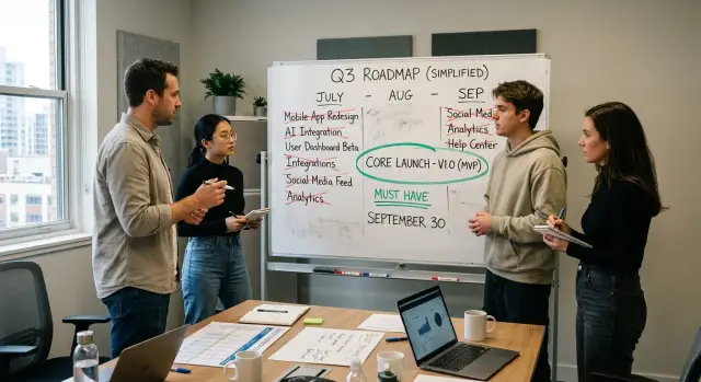 Startup reset plan for teams that built too much too early