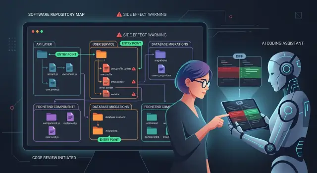 Repo map for coding agents that cuts wrong file edits