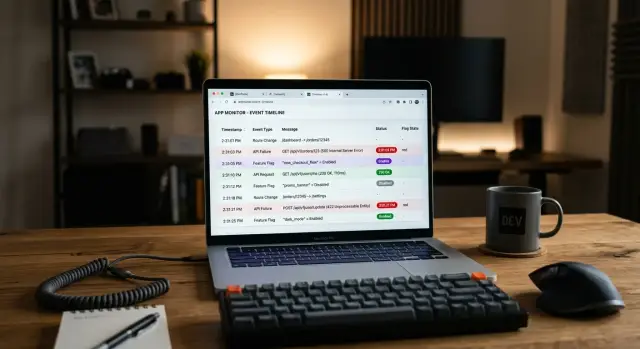 Front-end logging that helps reproduce user problems