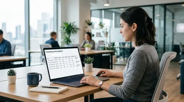 Pricing audit trail for discount changes and disputes