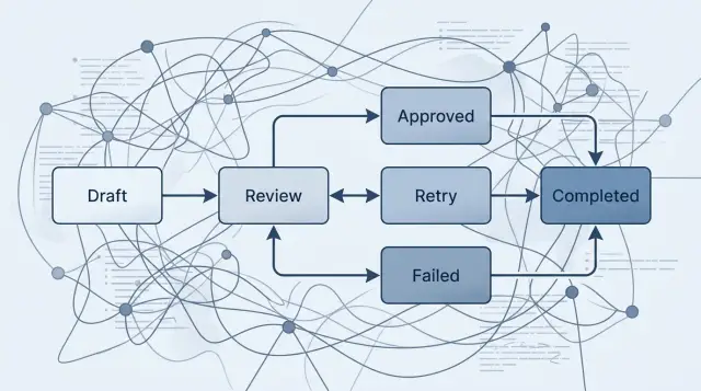 AI workflow state machines for safer multi-step automation