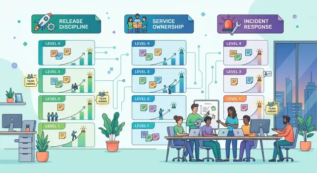 Startup engineering maturity model for hiring plans