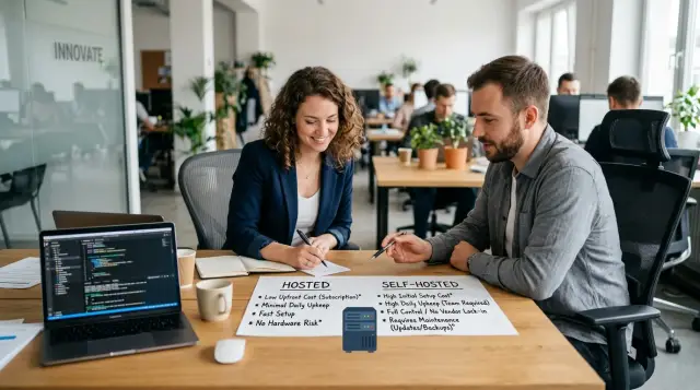 How to choose the first self-hosted service for a startup