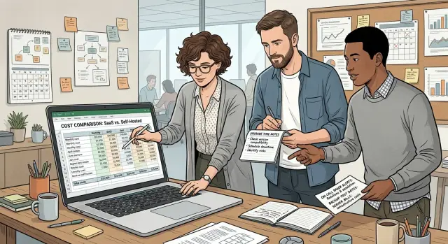 Self-hosting cost after the free tier ends: what to count