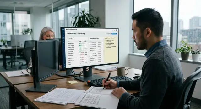 Tenant configuration review before an enterprise renewal
