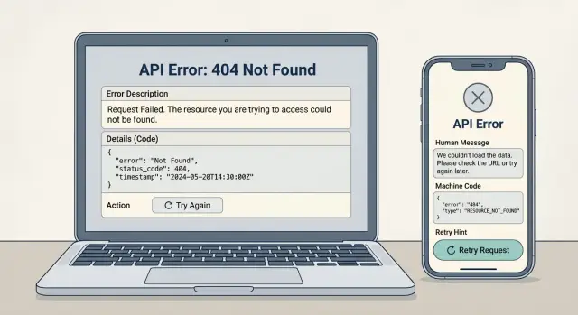 API error response format teams can use on every client