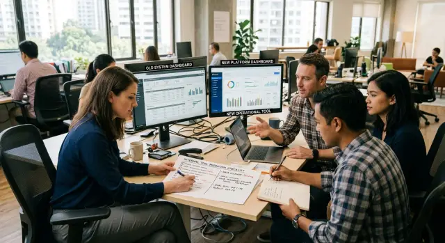 Internal tool migration plan for a calm first week