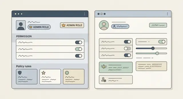 NPM packages for access control in admin and customer apps