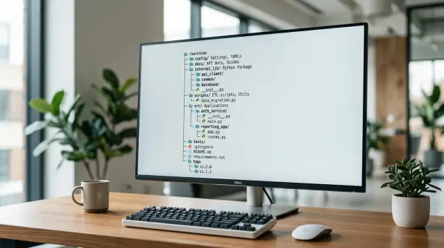 Python packaging for internal services without chaos