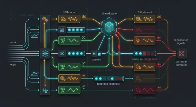 Tokio task patterns to avoid hidden contention in Rust