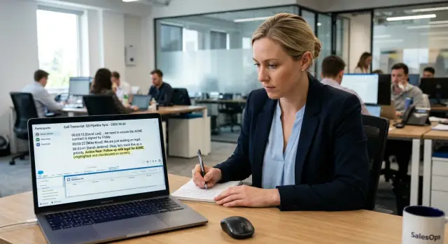 Call transcript quality checks for cleaner CRM summaries